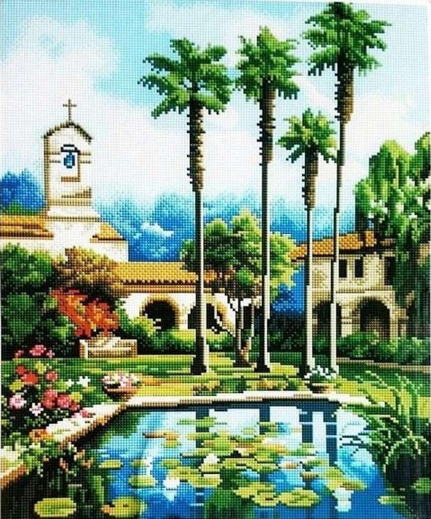 

Алмазная вышивка Painting Diamond Райский сад, 40x50 см, Райский сад