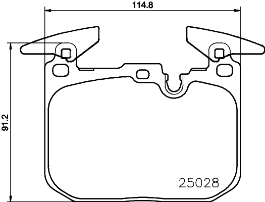 

Комплект тормозных колодок Hella 8DB355021271