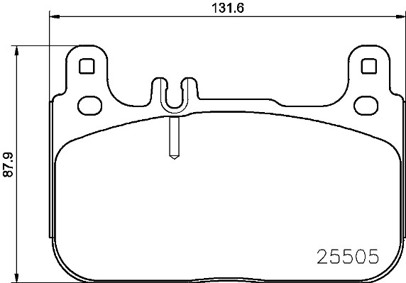 

Комплект тормозных колодок Brembo P50128