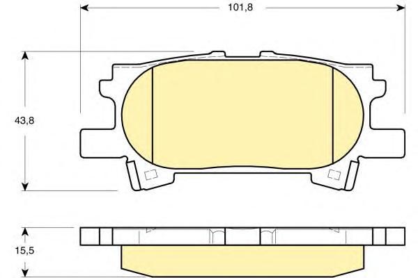 

Комплект тормозных колодок Girling 6133399