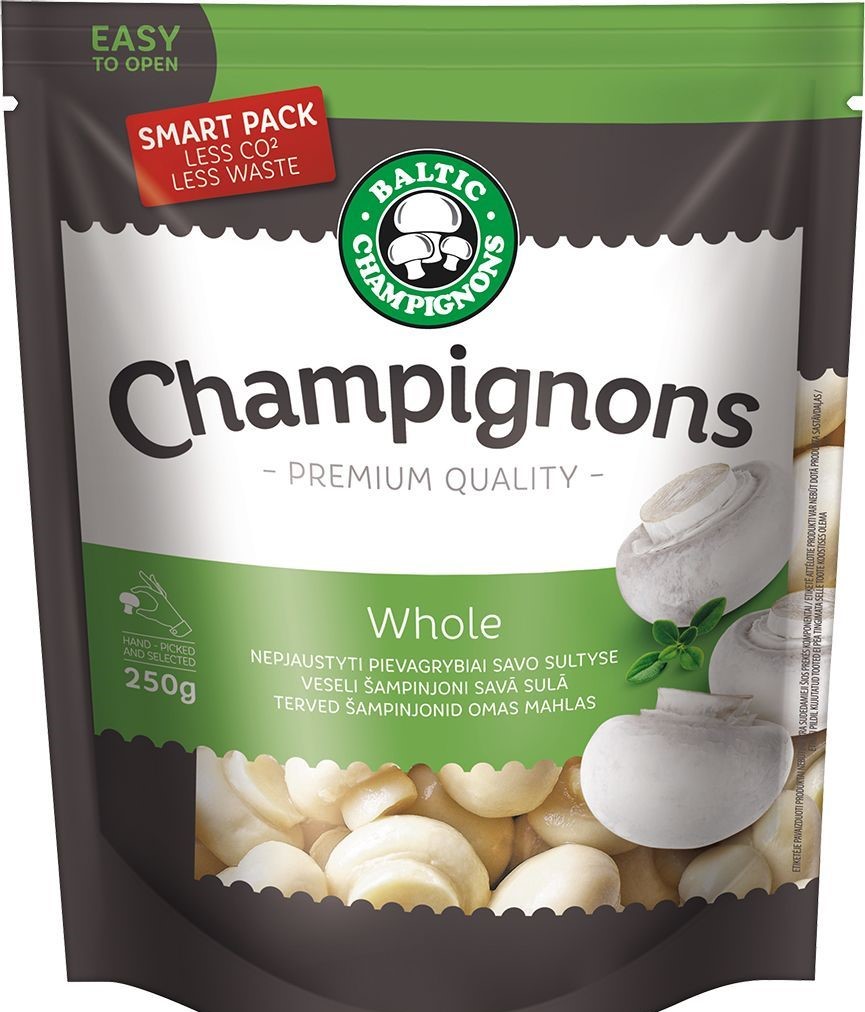 

Шампиньоны резаные Baltic Champignons 250 мл