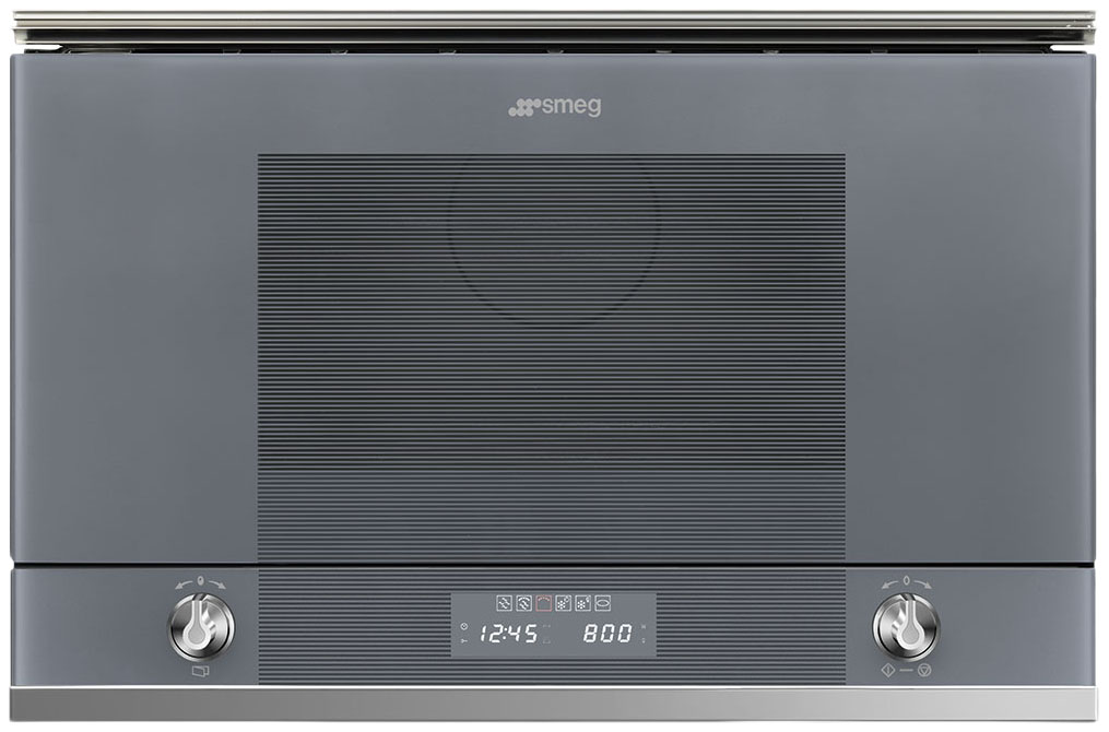 фото Встраиваемая микроволновая печь smeg linea mp122s1 grey