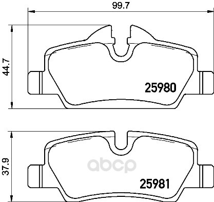 

Колодки тормозные Brembo P06090