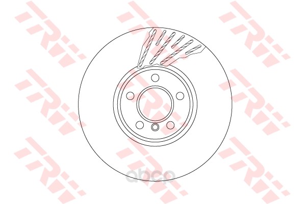 фото Тормозной диск trw/lucas для df6611s