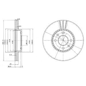 

Тормозной диск DELPHI BG2693