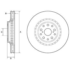 

Тормозной диск DELPHI BG9187C
