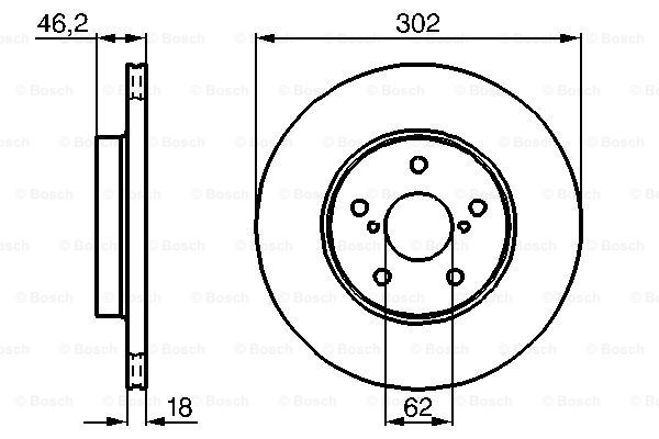 фото Тормозной диск bosch 0986478490