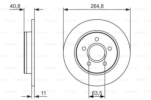 фото Тормозной диск bosch 0986479955