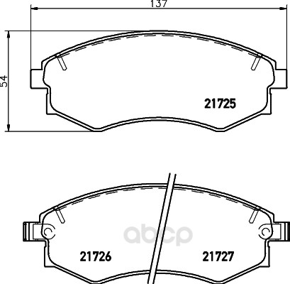 

Комплект тормозных колодок Hella 8DB355016691