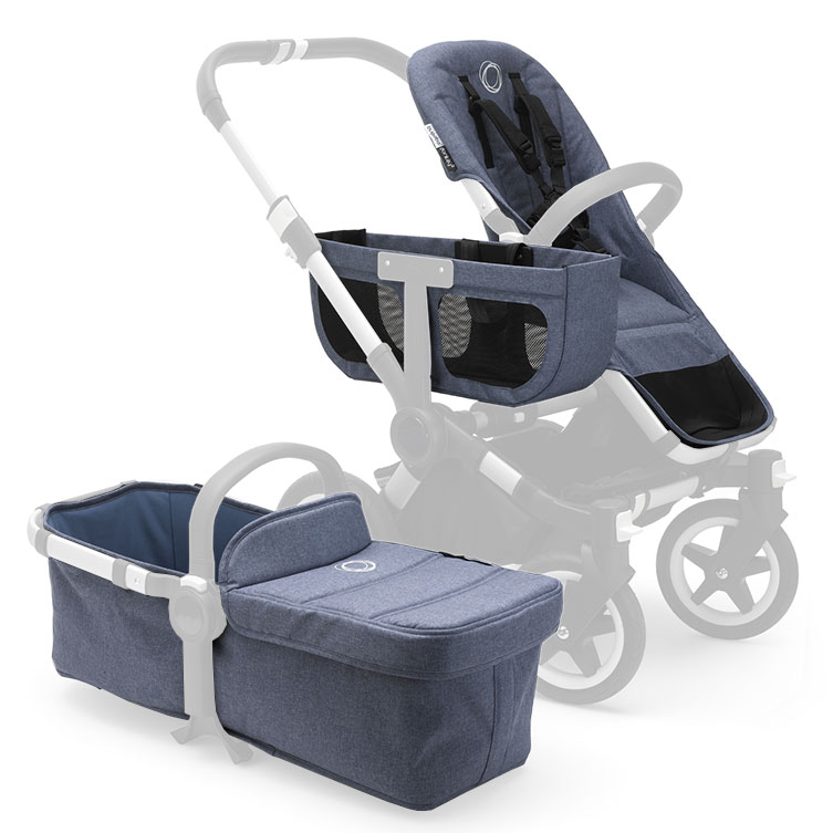 

Комплект BUGABOO Donkey 2 Основной тканевый blue melange