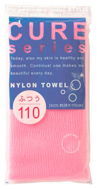 фото Мочалка для тела он:е cure nylon towel regular pink ohe