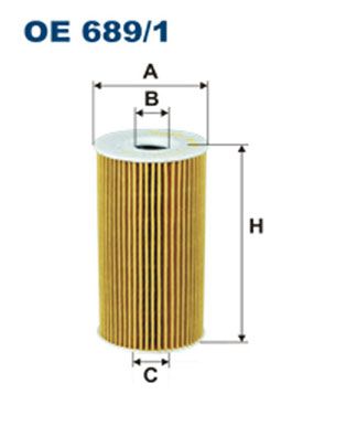 

Фильтр масляный FILTRON OE689/1