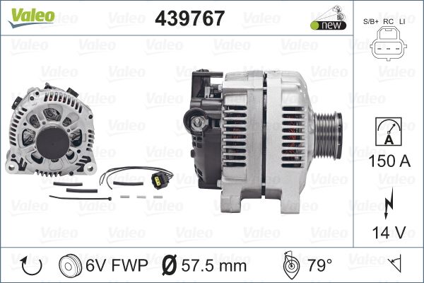 

Генератор Valeo 439767