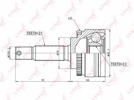 

Шрус LYNXauto CO-5515A