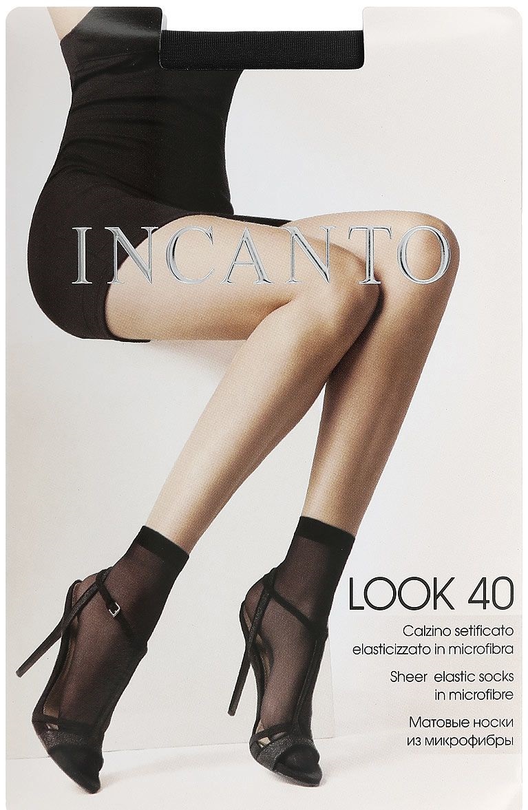 Носки женские Incanto носки 'Look 40' nero черные one size