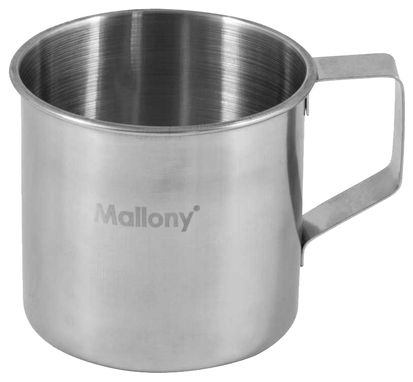 Кружка Mallony Fonte 350 мл, серебристый