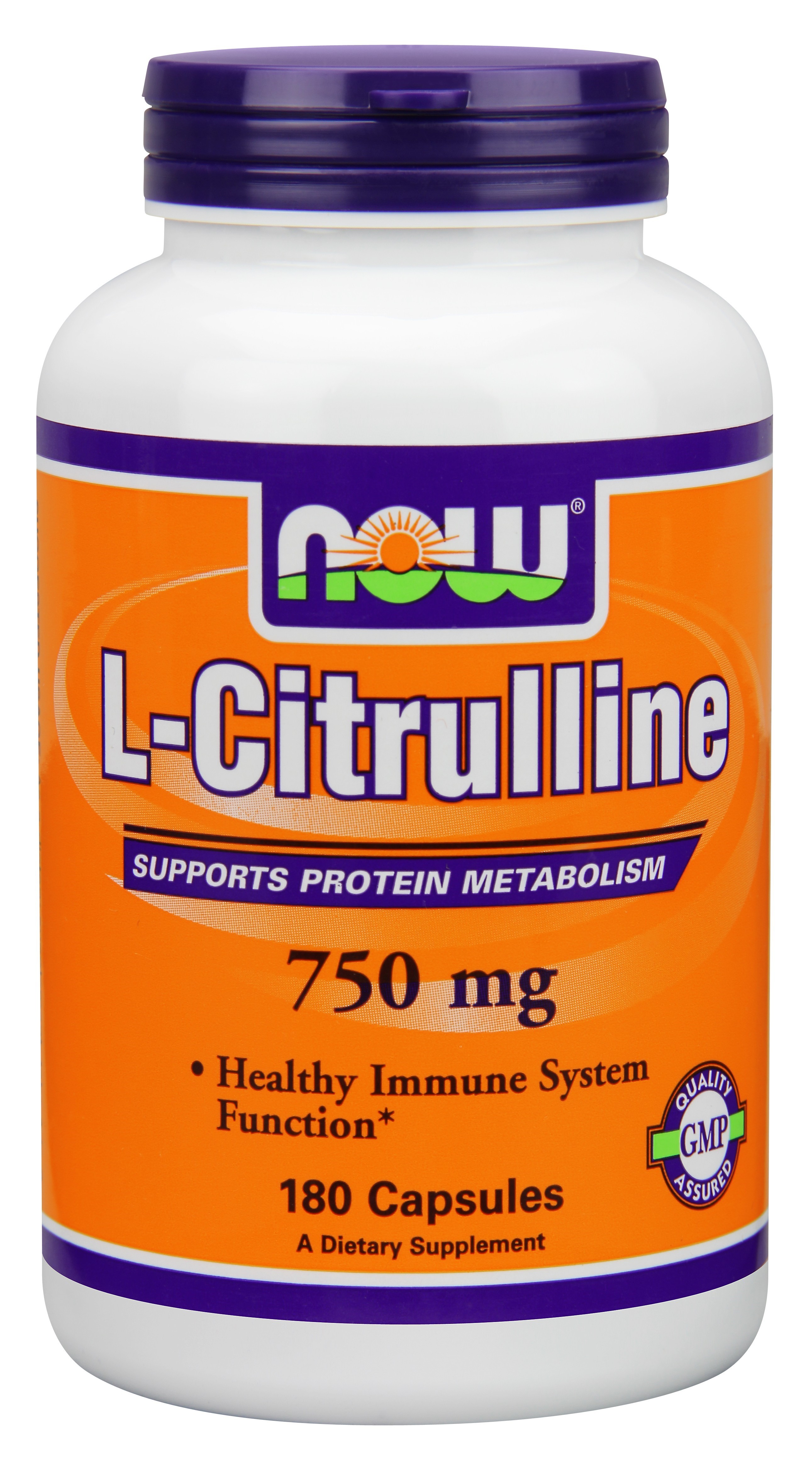 

L-Citrulline 750 NOW 180 капсул, L-Citrulline 750