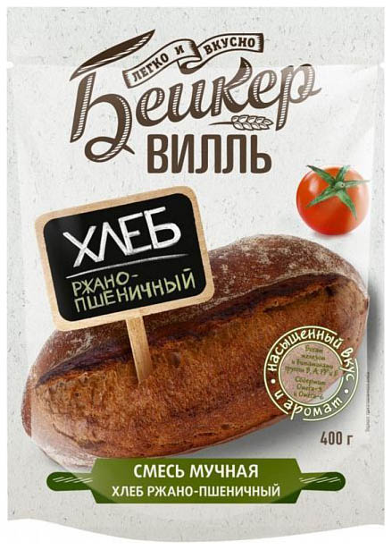 

Смесь мучная Бейкервилль хлеб ржано-пшеничный 400 г