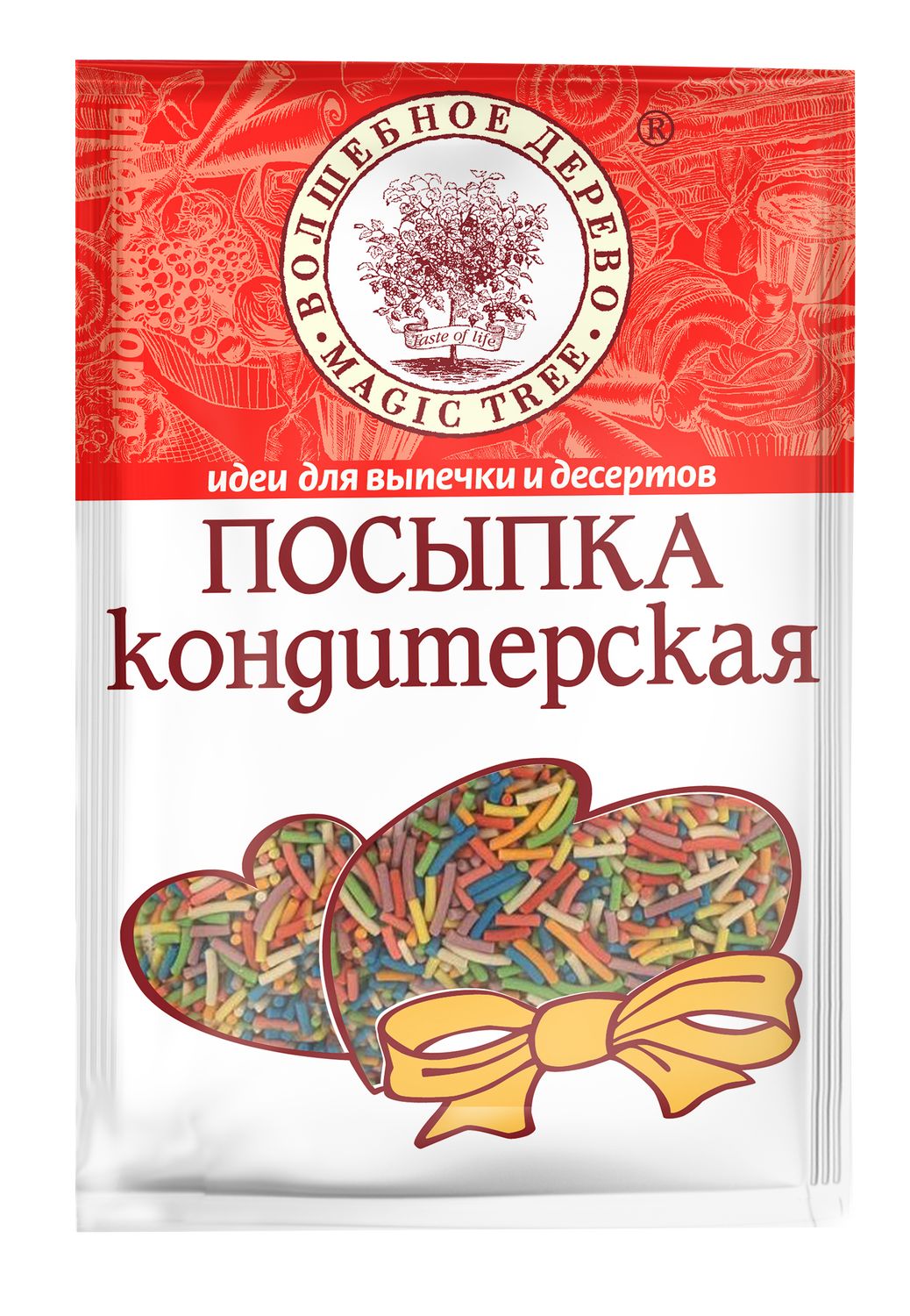 

Посыпка кондитерская Волшебное дерево вермишель разноцветная 40 г
