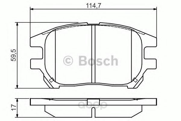 

Тормозные колодки дисковые BOSCH 0986495140