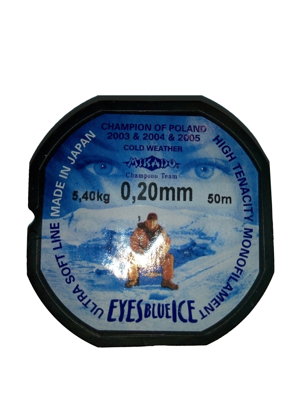 фото Леска монофильная mikado eyes blue ice 0,2 мм, 50 м, 5,4 кг