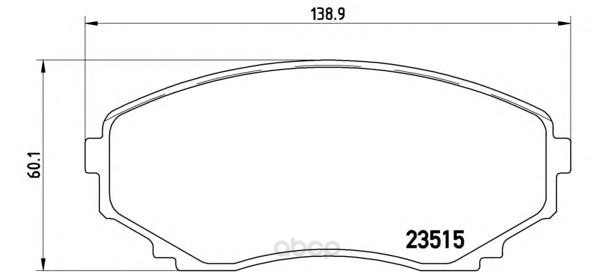 

Тормозные колодки дисковые brembo P49028