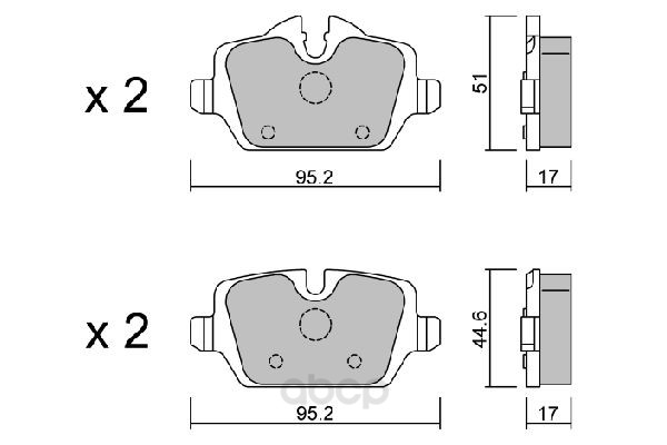 

Колодки тормозные bmw Aisin bpbm-2008