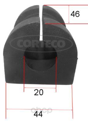 

Втулка стабилизатора Mitsubishi Outlander II 06-12, 19.5mm CORTECO 49363595