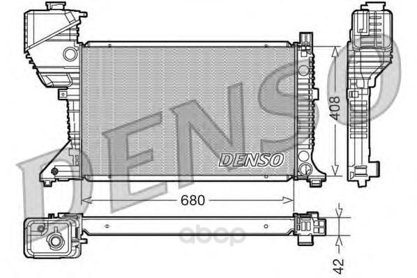 фото Радиатор охлаждения двигателя denso drm17017