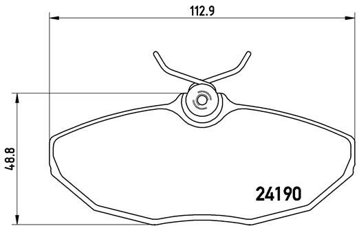 

Комплект тормозных дисковых колодок brembo P 36 015