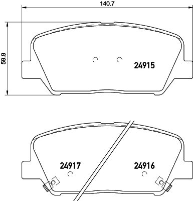 фото Комплект тормозных дисковых колодок mintex mdb3282