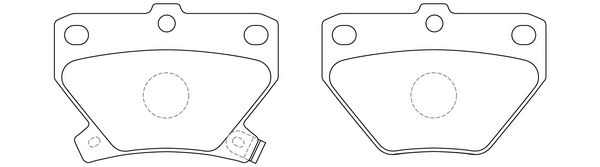 

Тормозные колодки дисковые FIT FP0823