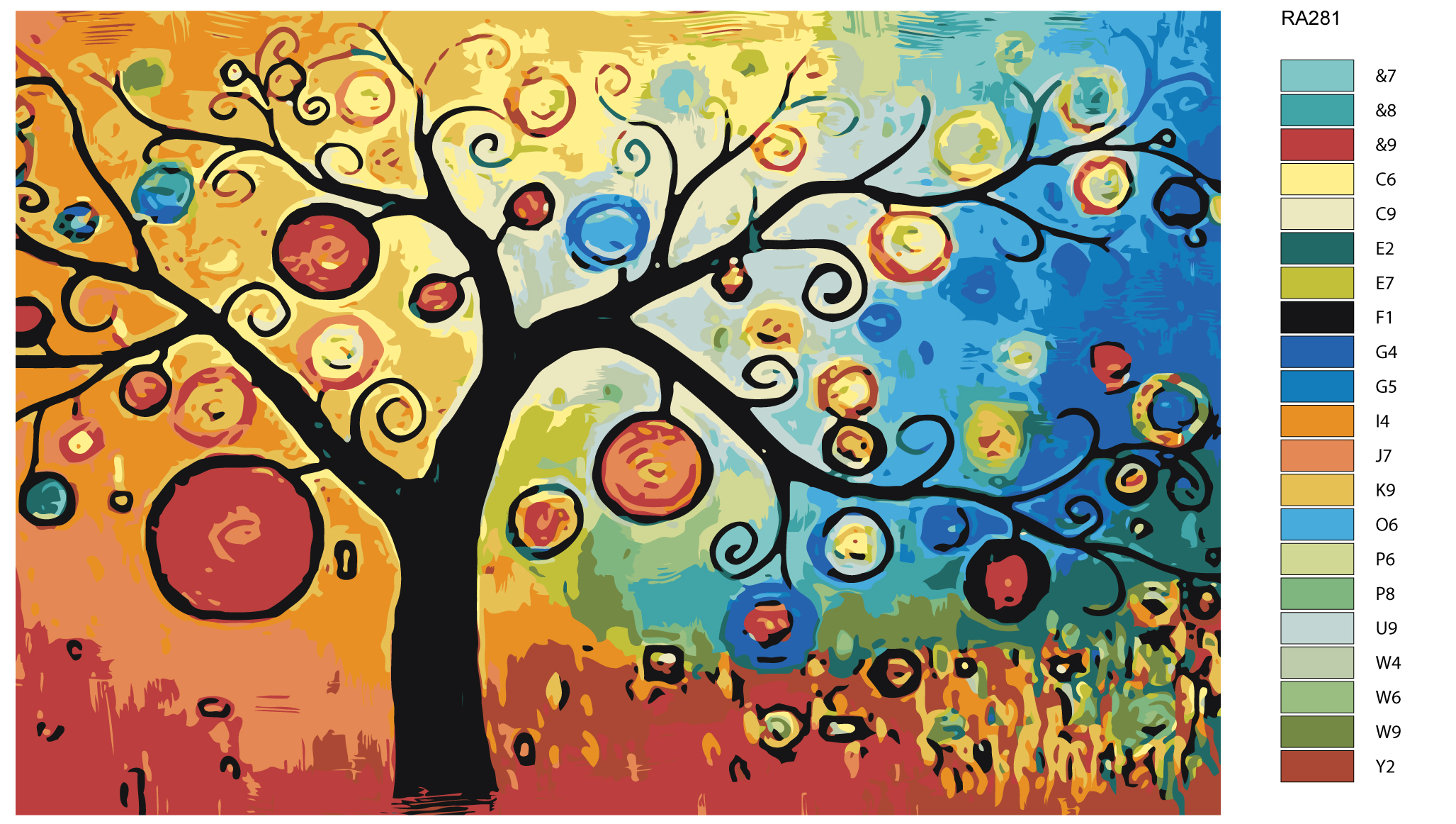 

Картина по номерам, 40 x 60, RA281, RA281
