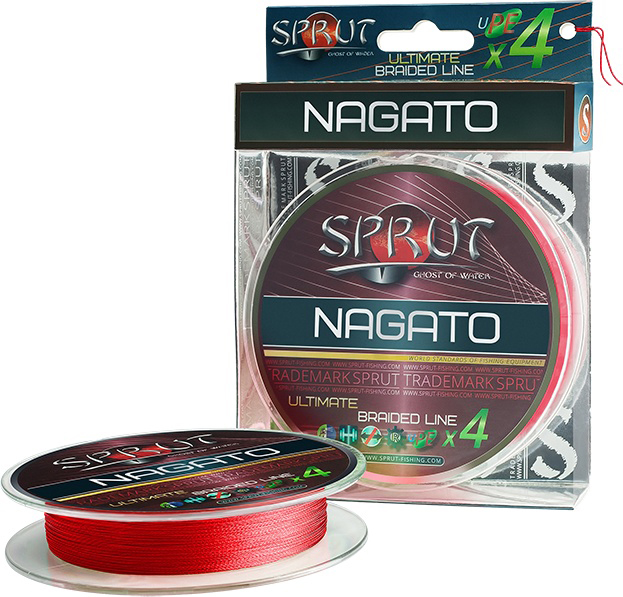 

Леска плетеная Sprut Nagato Hard Ultimate x4 Hot Red 140 м, 0,12 мм, 9,1 кг, Nagato Hard Ultimate Braided Line x4 Hot Red