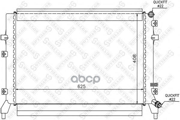

Радиатор системы охлаждения Stellox 1025447SX