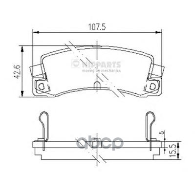 

Комплект тормозных колодок NIPPARTS J3612008