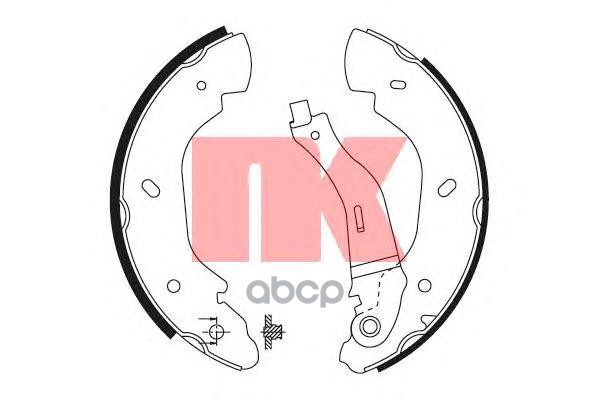 

Тормозные колодки Nk 2725676