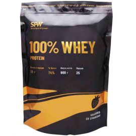 фото Протеин spw 100% whey, 900 г, клубника со сливками