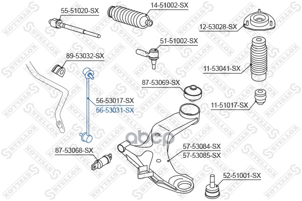 фото Стойка стабилизатора stellox 5653031sx