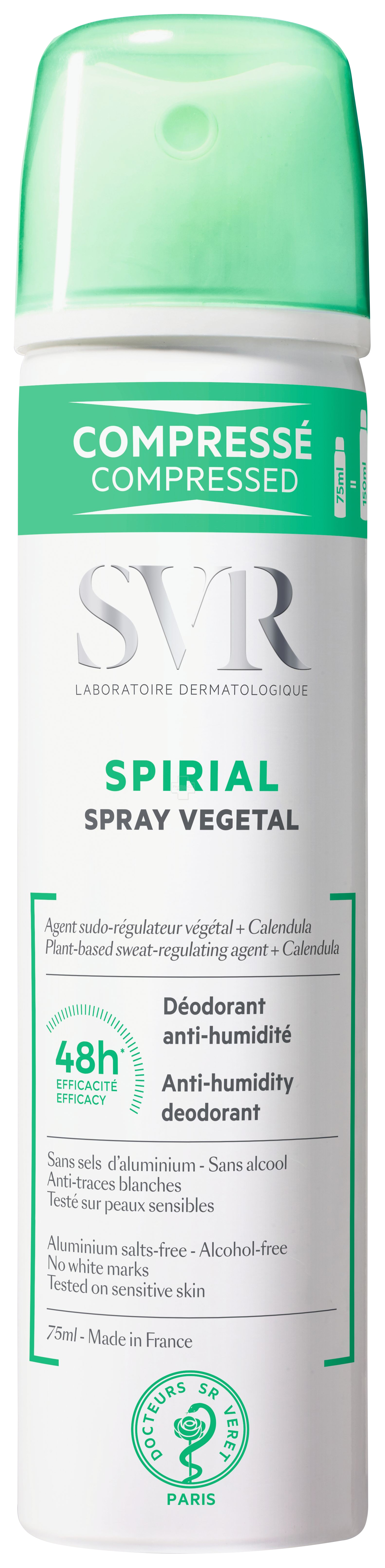 Дезодорант SVR SPIRIAL SPRAY SNTI-TRANSPIRANT svr дезодорант спрей растительный spirial 75 мл