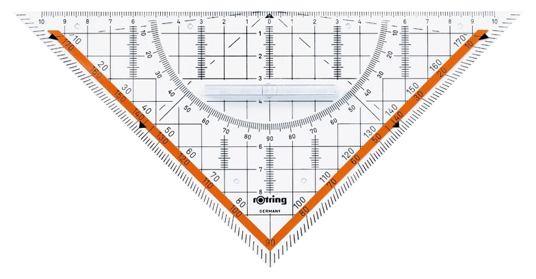 Чертежный треугольник фото