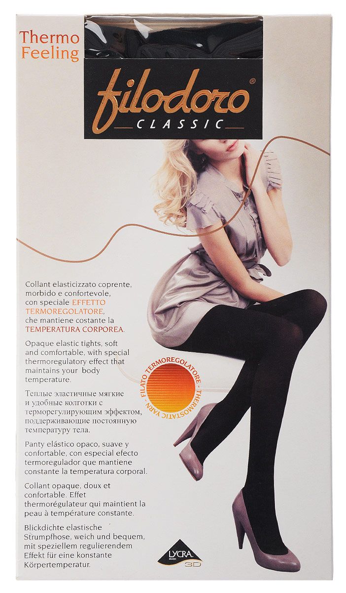 

Колготки женские Filodoro Thermo Feeling черные  (XL, Черный, Thermo Feeling