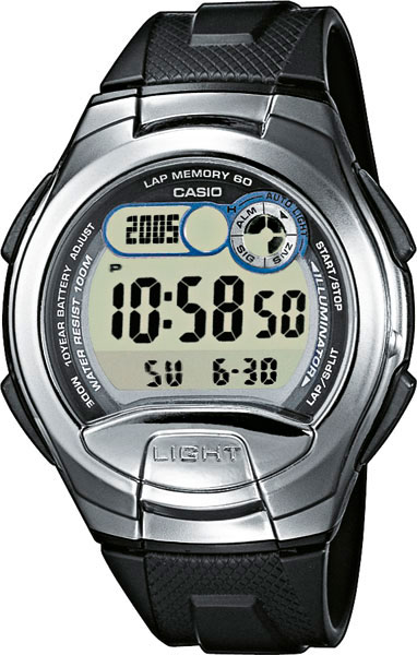 фото Японские спортивные наручные часы casio collection w-752-1a с хронографом