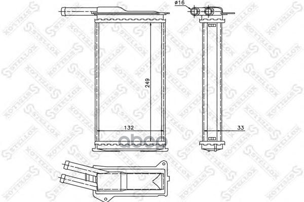 фото Радиатор печки stellox 1035009sx