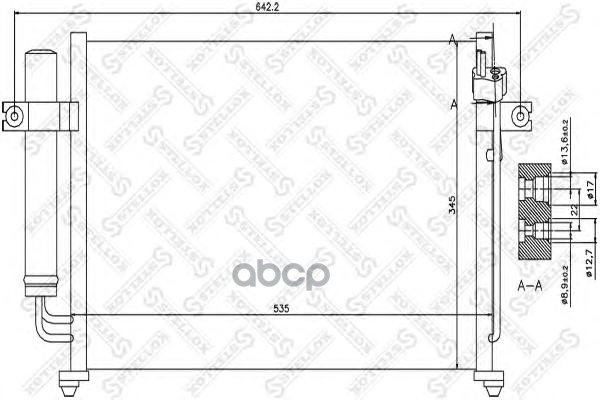 

Радиатор кондиционера Stellox 1045027SX