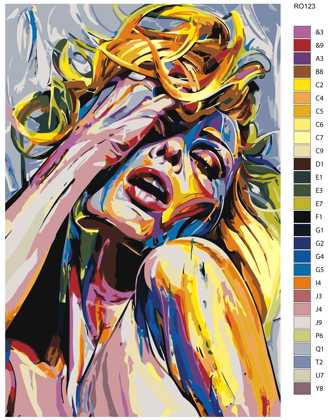 

Картина по номерам, 40 x 60, RO123, RO123
