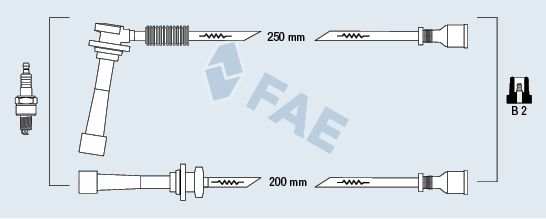 Комплект проводов зажигания FAE 85145