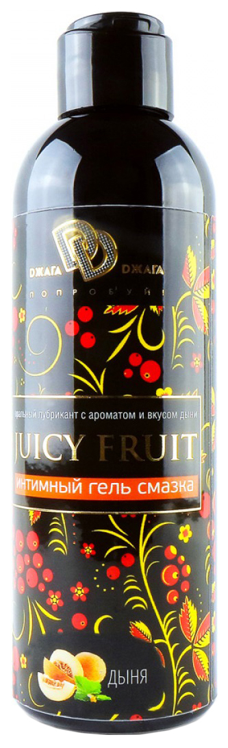 Купить Juicy Fruit дыня, Гель-смазка Джага-Джага Juicy Fruit на водной основе с ароматом дыни 200 мл