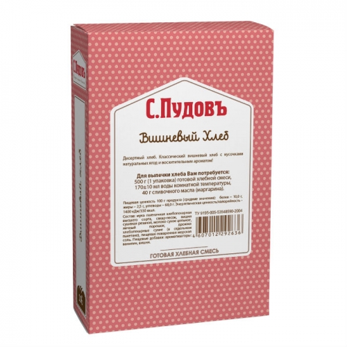 

Хлебная смесь вишневый хлеб 500 г