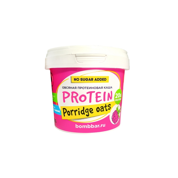 фото Овсяная каша bombbar protein porridge oats 75 г raspberry
